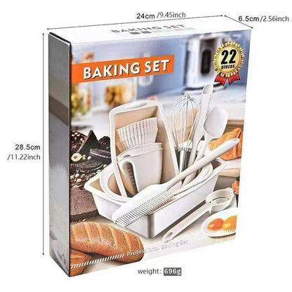Set copt silicon profesional, 22 piese, tăvi non-stick