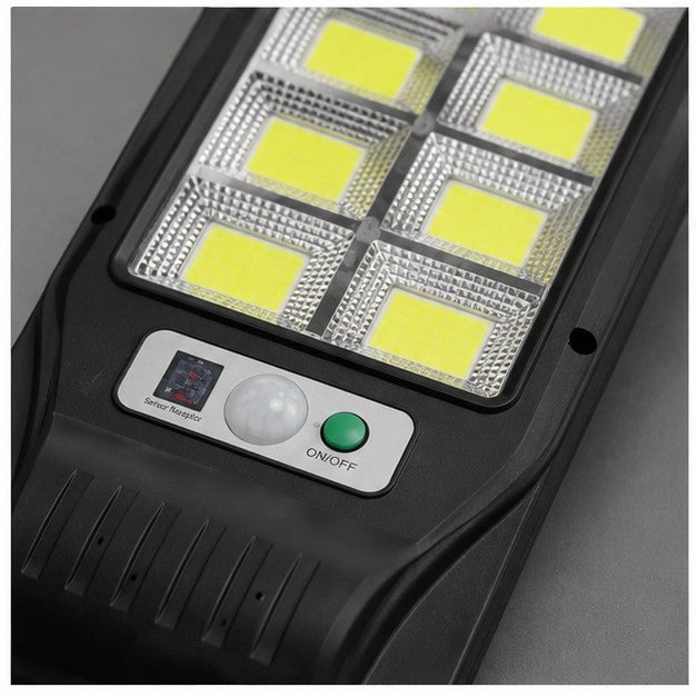 Lampă solară LED cu senzor mișcare, rezistentă la apă