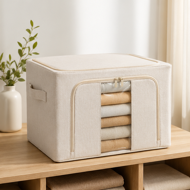 Cutii depozitare 66L, 50x40x33 cm, Oxford rezistente