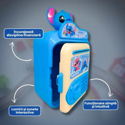 Pusculita pentru copii Stitch - Economisire distractiva