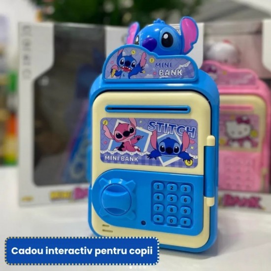 Pusculita pentru copii Stitch - Economisire distractiva