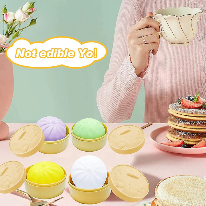 Jucarie Squishy dumpling antistres, flippy, jucarie senzoriala cu revenire lenta