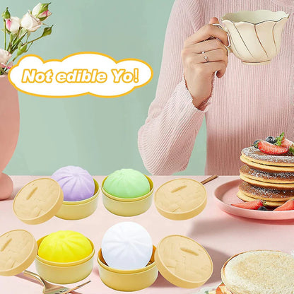 Jucarie Squishy dumpling antistres, flippy, jucarie senzoriala cu revenire lenta