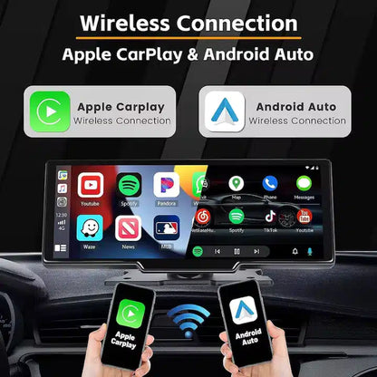 Navigație Auto Universală  10.26″ Touchscreen, Wireless CarPlay/Android Auto, Cameră 4K