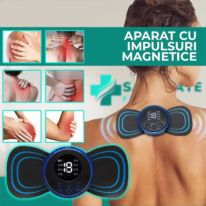 MINI APARAT DE MASAJ CERVICAL, ELECTROMAGNETIC 8 MODURI