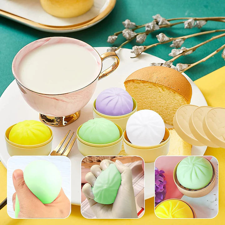 Jucarie Squishy dumpling antistres, flippy, jucarie senzoriala cu revenire lenta