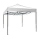 Cort Pavilion 3x3m alb Pliabil Cadru Metal pentru Curte, Gradina, Evenimente