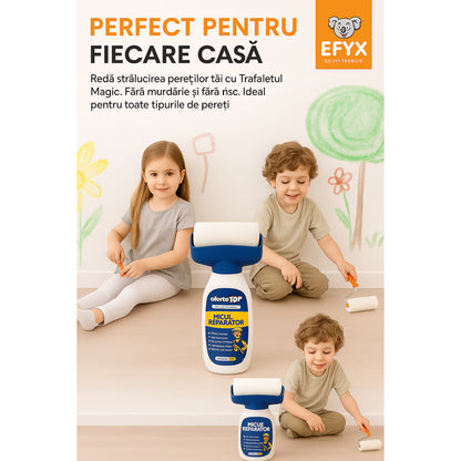 Trafalet 2 in 1 cu vopsea lavabila alba pentru retusuri rapide
