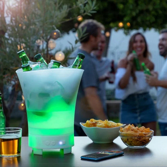 Frapieră 7 LITRI cu Bluetooth și Iluminare LED – Portabilă, Elegantă, Multifuncțională