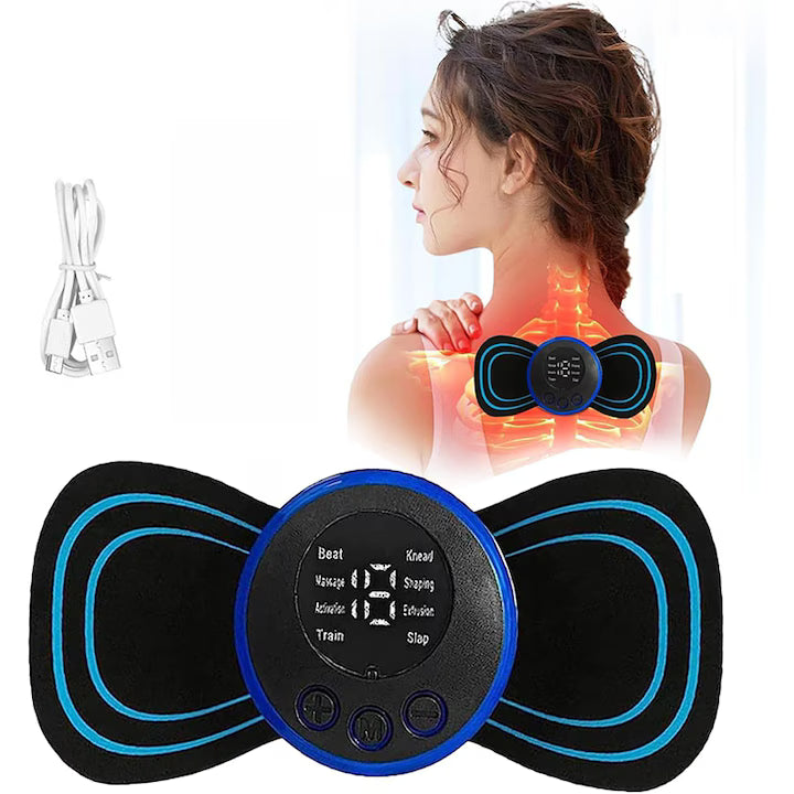 MINI APARAT DE MASAJ CERVICAL, ELECTROMAGNETIC 8 MODURI