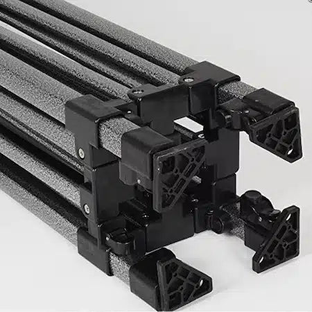 Cort Pavilion 3x3m alb Pliabil Cadru Metal pentru Curte, Gra