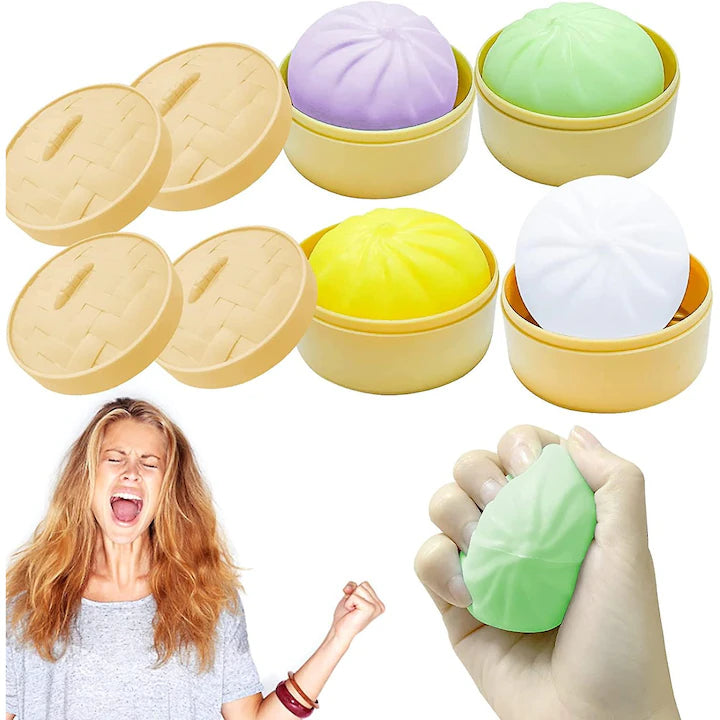 Jucarie Squishy dumpling antistres, flippy, jucarie senzoriala cu revenire lenta