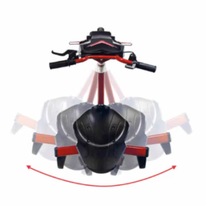 Tricicletă drift cu roți LED, scaun cupă reglabil, 80 kg