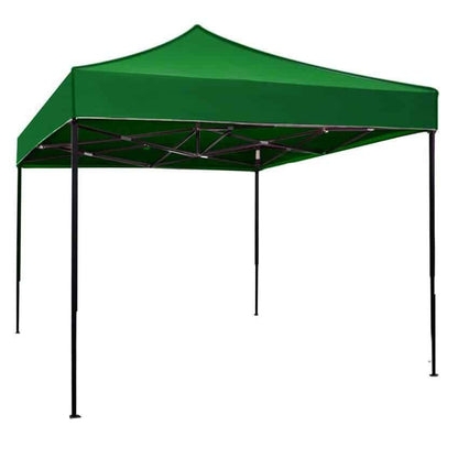 Cort Pavilion 3x3m verde Pliabil Cadru Metal pentru Curte, G