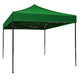 Cort Pavilion 3x3m verde Pliabil Cadru Metal pentru Curte, Gradina, Evenimente