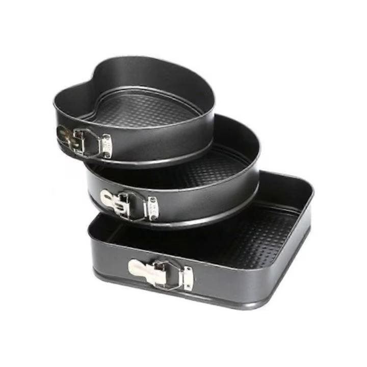 Set 3 Tavi pentru Copt, Forma Inima/rotunda/patrata Cm 24/26