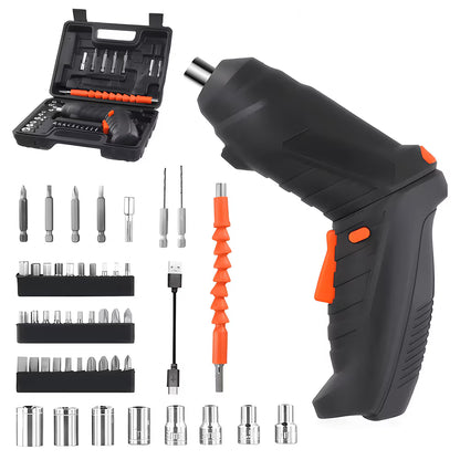 Mini surubelnita electrica, accesorii incluse, 2 moduri de utilizare, acumulator 3,6V