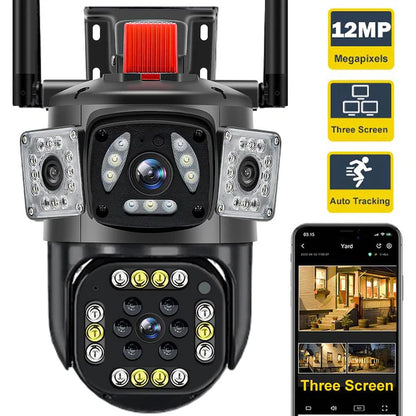 Camera tripla cu 2 Alarme, 4G