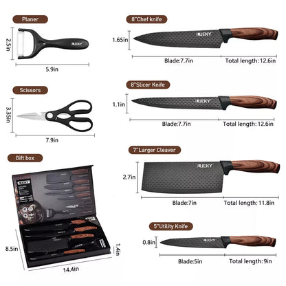6 Piese Cutite set pentru bucatarie
