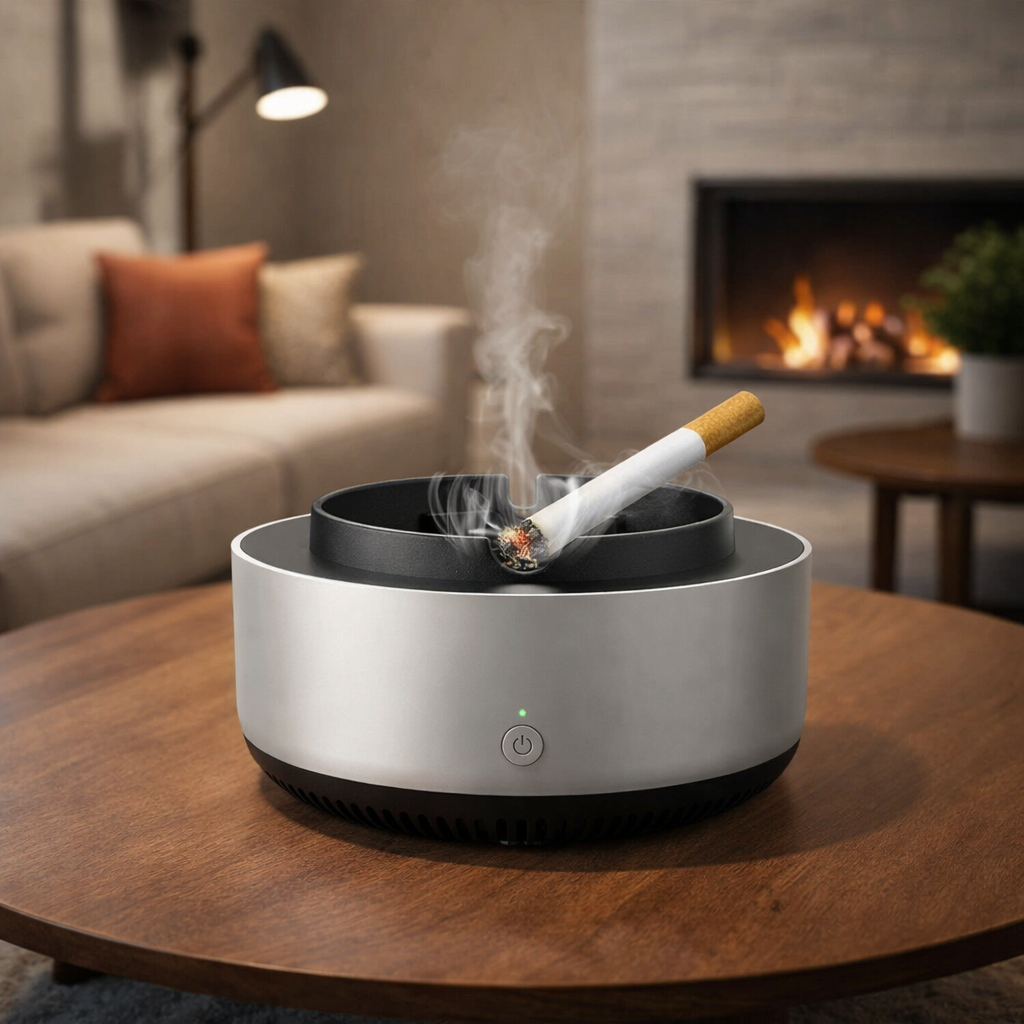 Scrumiera Electrica Inteligenta Cu Aspiratie