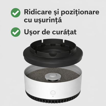 Scrumiera Electrica Inteligenta Cu Aspiratie