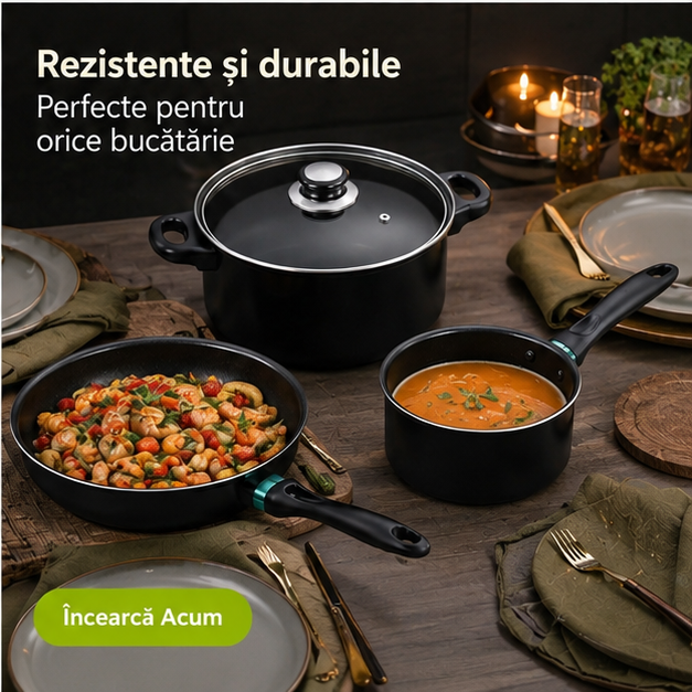 Set 13 Oale si Cratite — vase de gătit