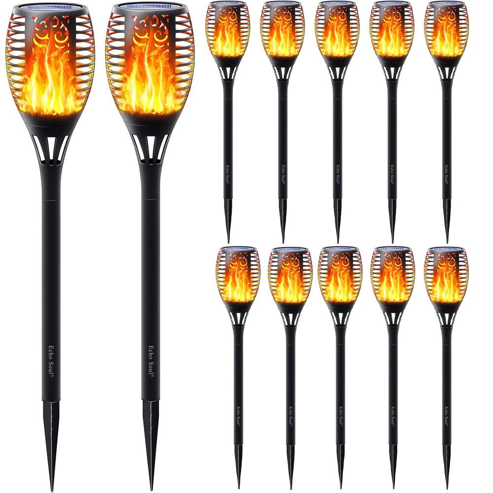 Set 10 lampi flacara solara