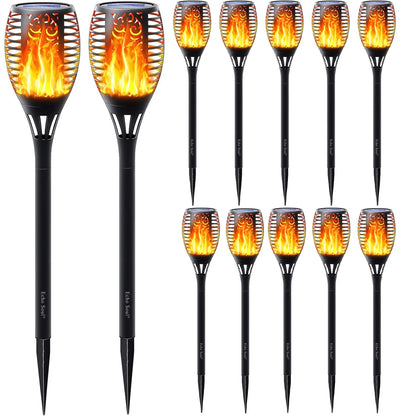 Set 10 lampi flacara solara