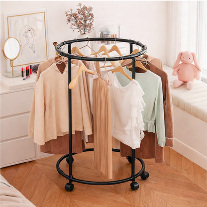 SUPORT DE HAINE ROTATIV 360° – NEGRU