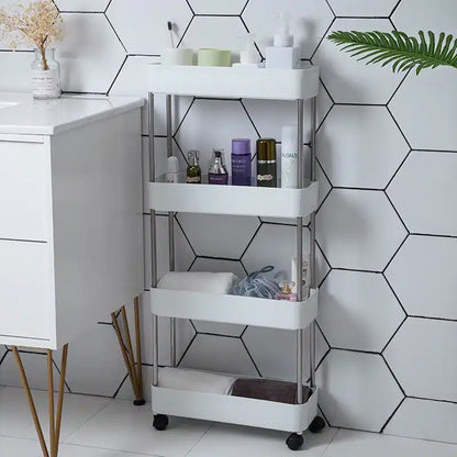 Support cuier Carucior organizator Etajera slim portabil cu 