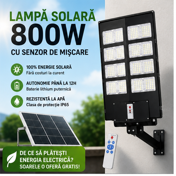 LAMPA SOLARA 800W GREEN