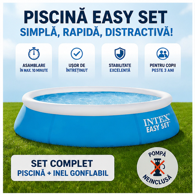 Piscina gonflabila pentru copii Easy Set 183 x 51 cm 886 litri