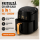 Friteuza Fara Ulei Air Fryer , Displat Digital, Functie de Coacere jrh 10L