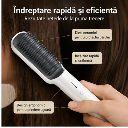Perie Electrica pentru Indreptat Parul