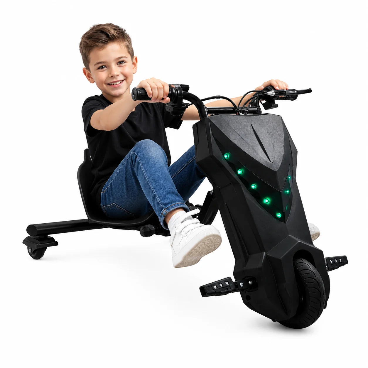 Trotinetă electrică PREMIUM DRIFT, Rezistenta 130kg, Tricicletă, motor 250W-36V, boxe bluetooth, 3 viteze