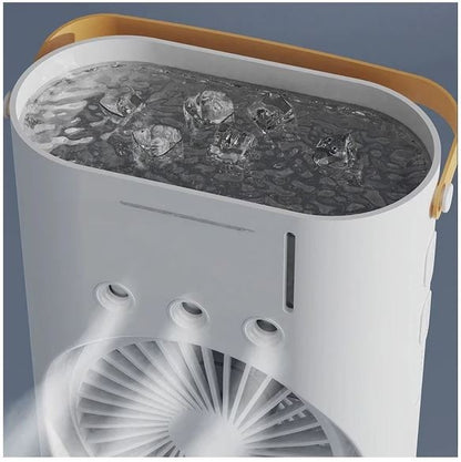 Ventilator dublu, cu iluminare RGB, racire 16 grade Celsius