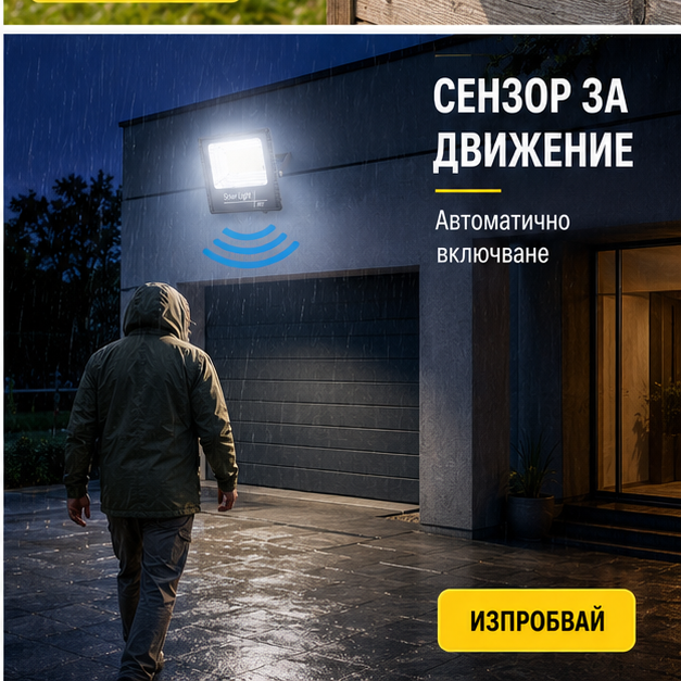 Proiector cu Panou Solar Separat 200W