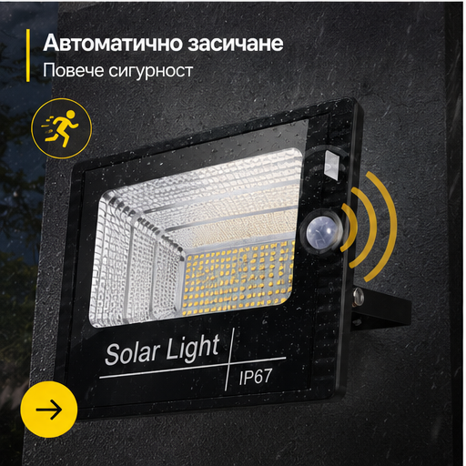 Proiector cu Panou Solar Separat 200W