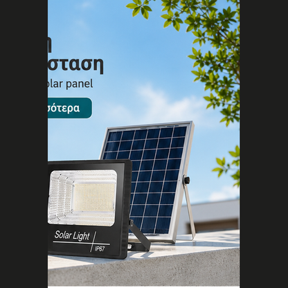 Proiector cu Panou Solar Separat 200W