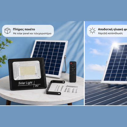 Proiector cu Panou Solar Separat 200W