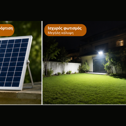 Proiector cu Panou Solar Separat 200W