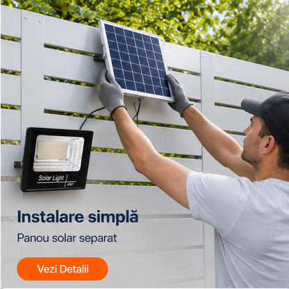 Proiector cu Panou Solar Separat 200W