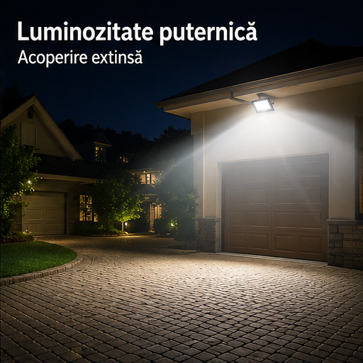 Proiector cu Panou Solar Separat 200W