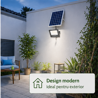 Proiector cu Panou Solar Separat 200W