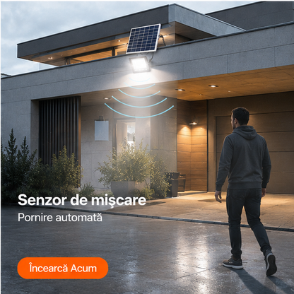 Proiector cu Panou Solar Separat 200W